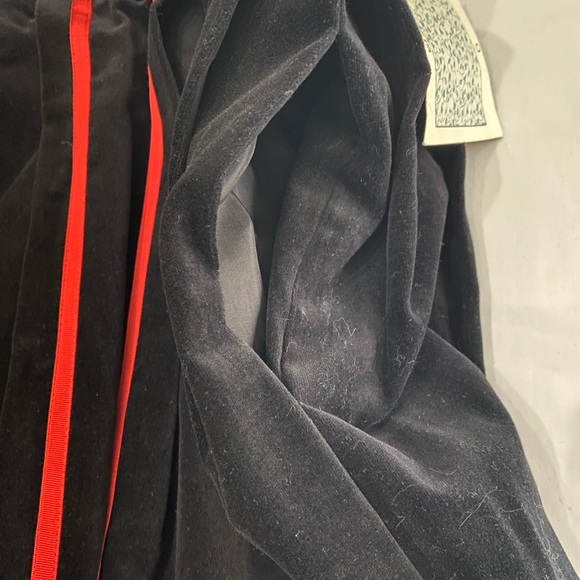 🆕 DEAD STOCK! VINTAGE SUSAN BRISTOL Black Velvet Embroidered Maxi Skirt 6 - Picture 7 of 9